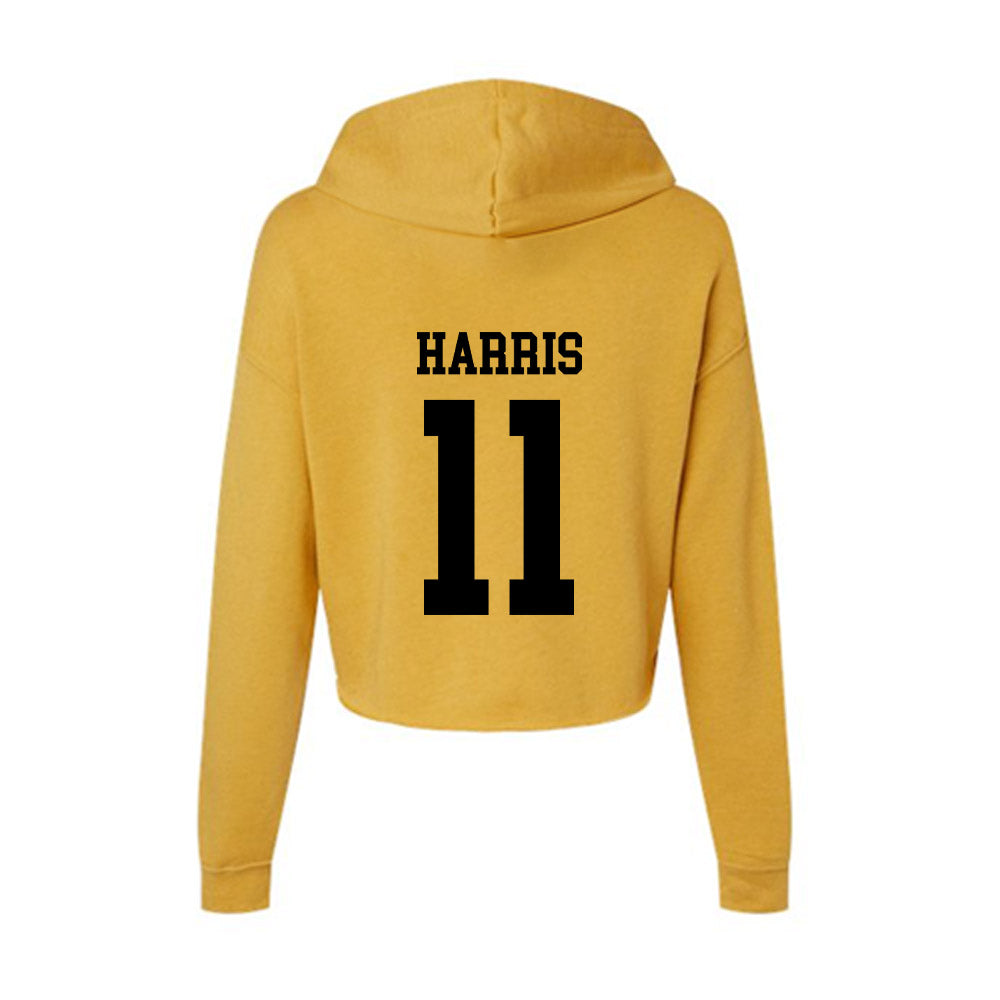 App State - NCAA Football : Jordan Harris - Women's Crop Fleece Hoodie-1