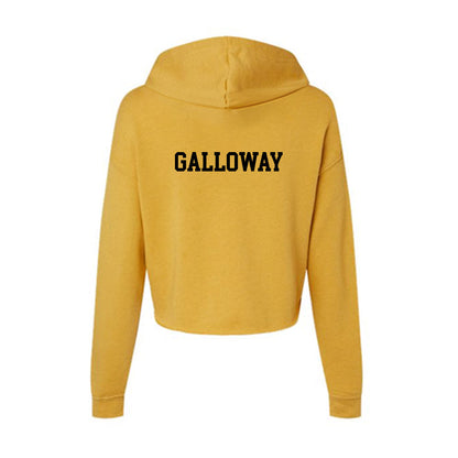 App State - NCAA Football : Dillon Galloway - Women's Crop Fleece Hoodie-1