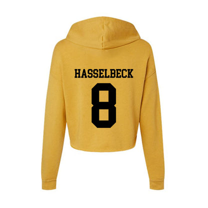 App State - NCAA Football : Henry Hasselbeck - Women's Crop Fleece Hoodie-1
