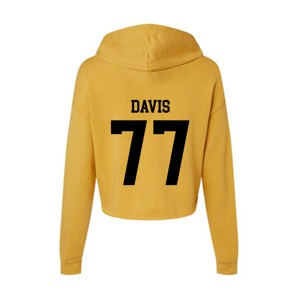 App State - NCAA Football : Daniel Davis - Women's Crop Fleece Hoodie-1
