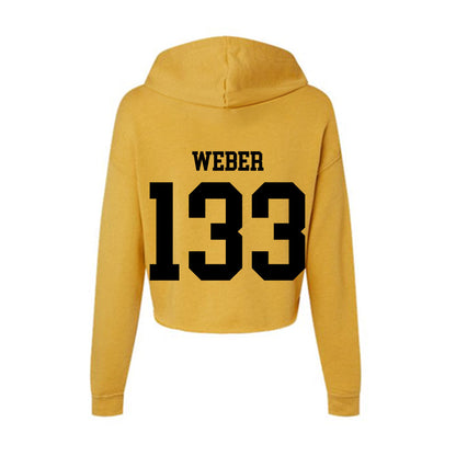 App State - NCAA Wrestling : Dalton Weber - Women's Crop Fleece Hoodie-1