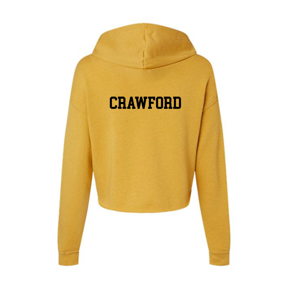 App State - NCAA Football : Kelvin Crawford - Women's Crop Fleece Hoodie-1
