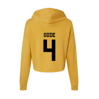 App State - NCAA Football : Jakob Gude - Women's Crop Fleece Hooded Sweatshirt-1
