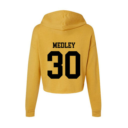 App State - NCAA Football : Dorrian Medley - Women's Crop Fleece Hoodie-1