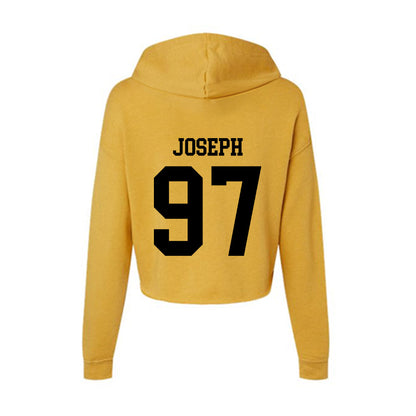 App State - NCAA Football : Xavier Joseph - Women's Crop Fleece Hoodie-1