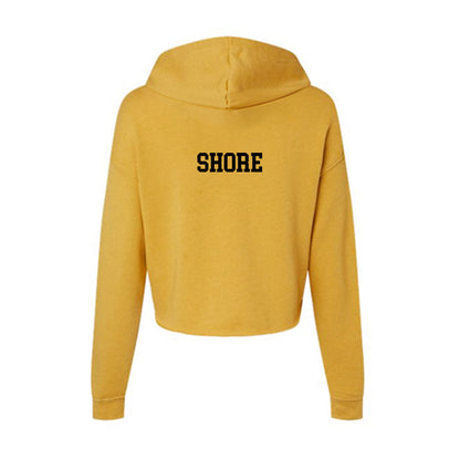 App State - NCAA Men's Track & Field : Tate Shore - Women's Crop Fleece Hoodie-1