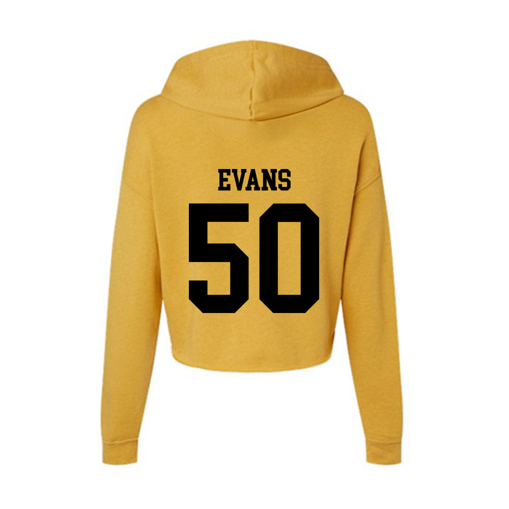 App State - NCAA Football : Eisa Evans - Women's Crop Fleece Hoodie-1