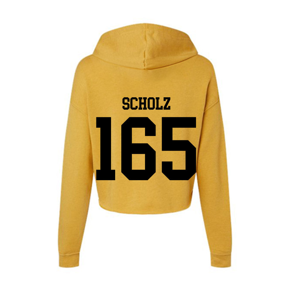 App State - NCAA Wrestling : Luke Scholz - Women's Crop Fleece Hoodie-1