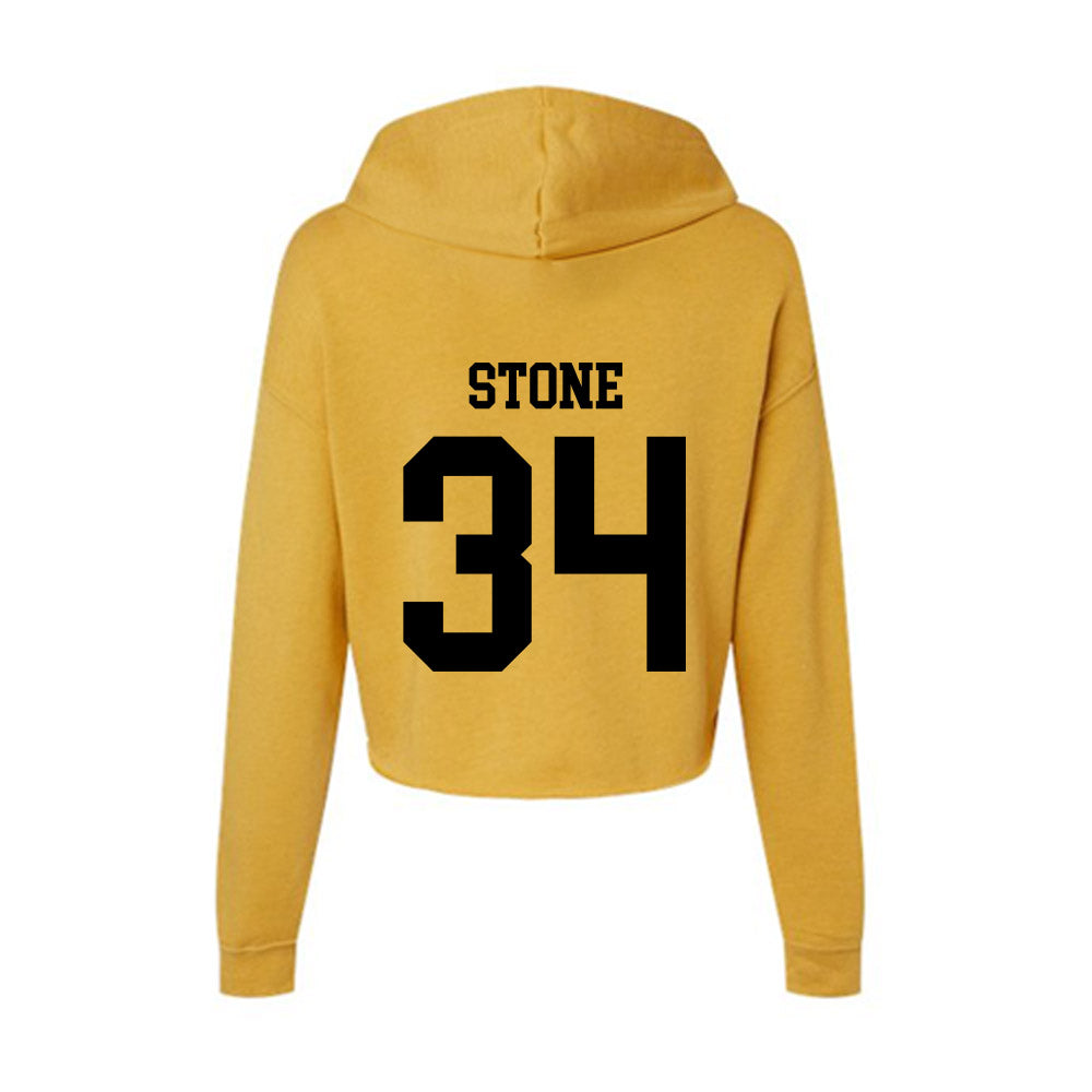 App State - NCAA Football : Parker Stone - Women's Crop Fleece Hoodie-1