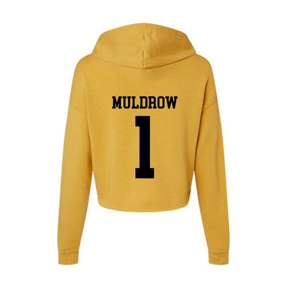 App State - NCAA Women's Basketball : Camiah Muldrow - Women's Crop Fleece Hoodie-1
