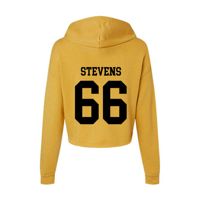 App State - NCAA Football : Danny Stevens - Women's Crop Fleece Hoodie-1