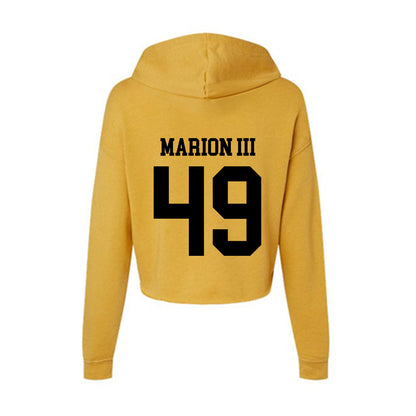 App State - NCAA Football : Randy Marion III - Women's Crop Fleece Hoodie-1