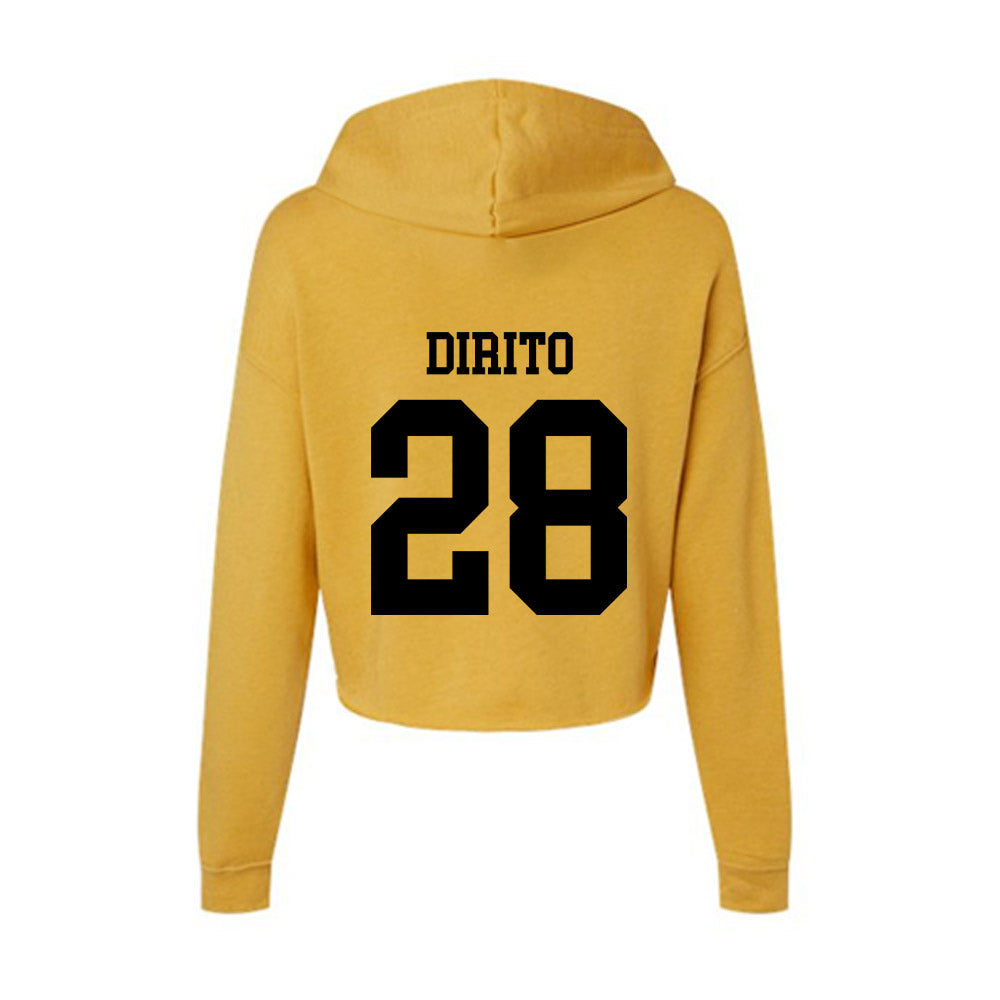 App State - NCAA Baseball : Nick DiRito - Women's Crop Fleece Hoodie-1