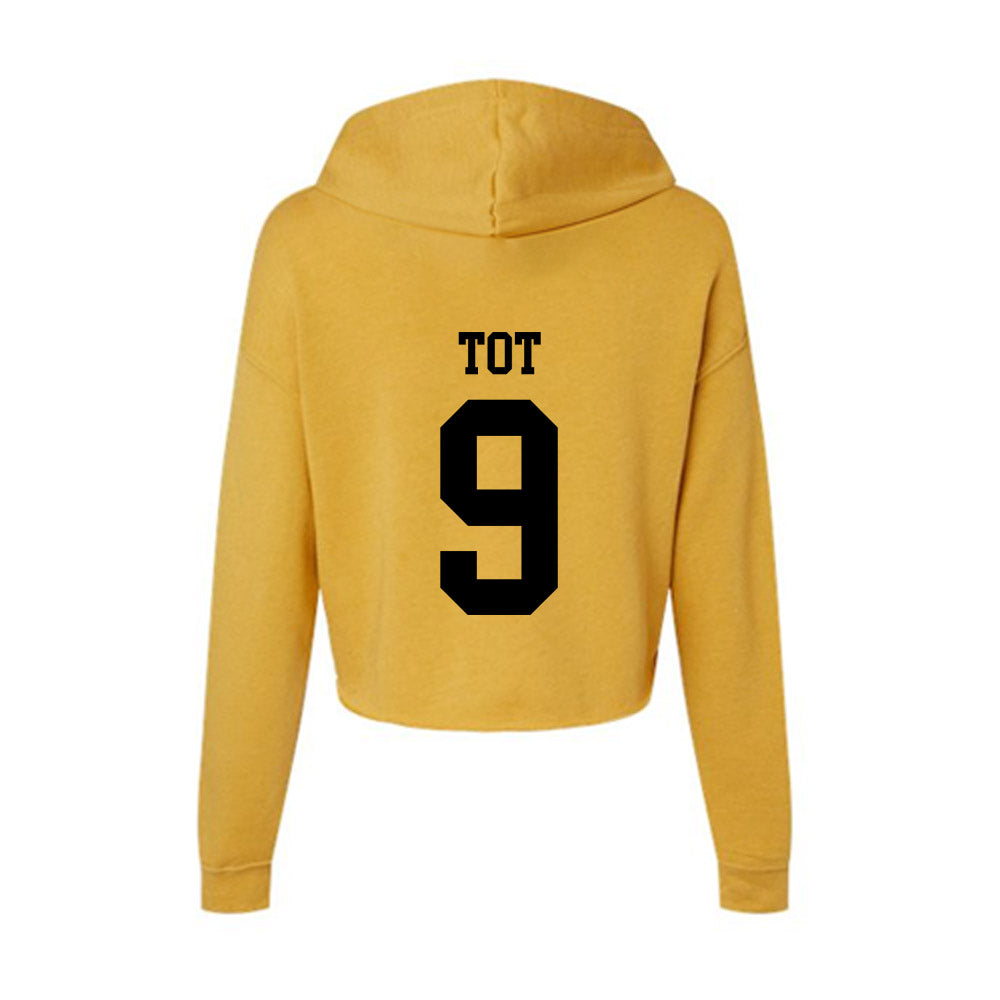 App State - NCAA Men's Basketball : Jalen Tot - Women's Crop Fleece Hoodie-1