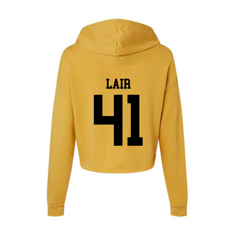 App State - NCAA Football : Luke Lair - Women's Crop Fleece Hoodie-1