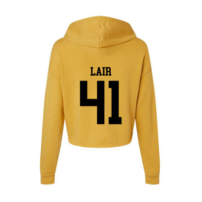 App State - NCAA Football : Luke Lair - Women's Crop Fleece Hoodie-1