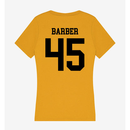 App State - NCAA Football : Gavin Barber - Women's V-Neck T-Shirt-1