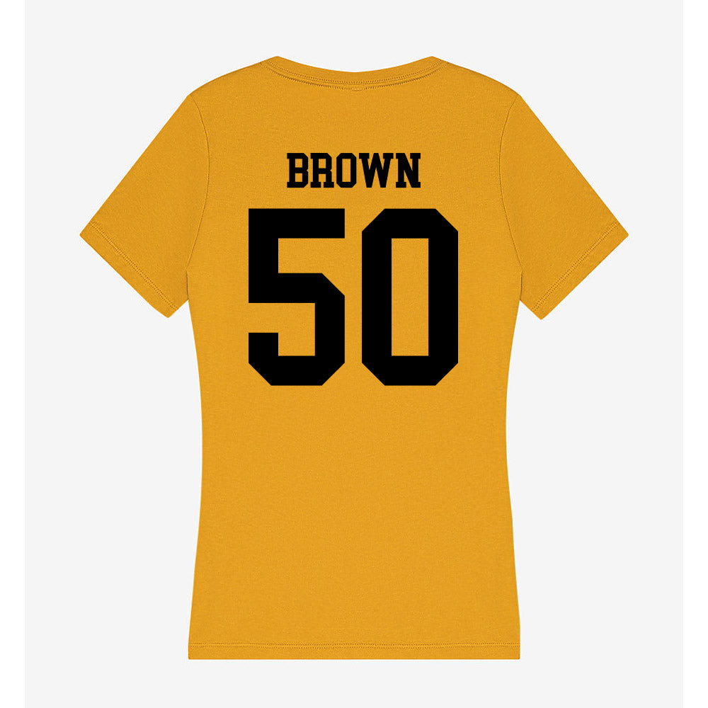App State - NCAA Football : Jehchys Brown - Women's V-Neck T-Shirt-1