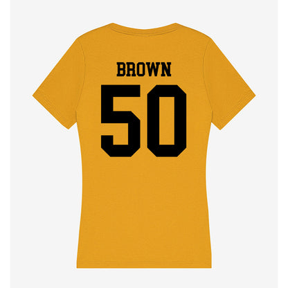 App State - NCAA Football : Jehchys Brown - Women's V-Neck T-Shirt-1