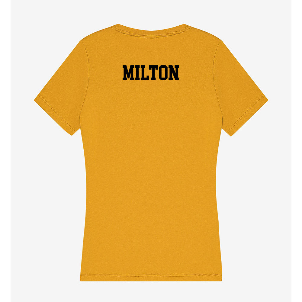 App State - NCAA Men's Track & Field : Caleb Milton - Women's V-Neck T-Shirt-1