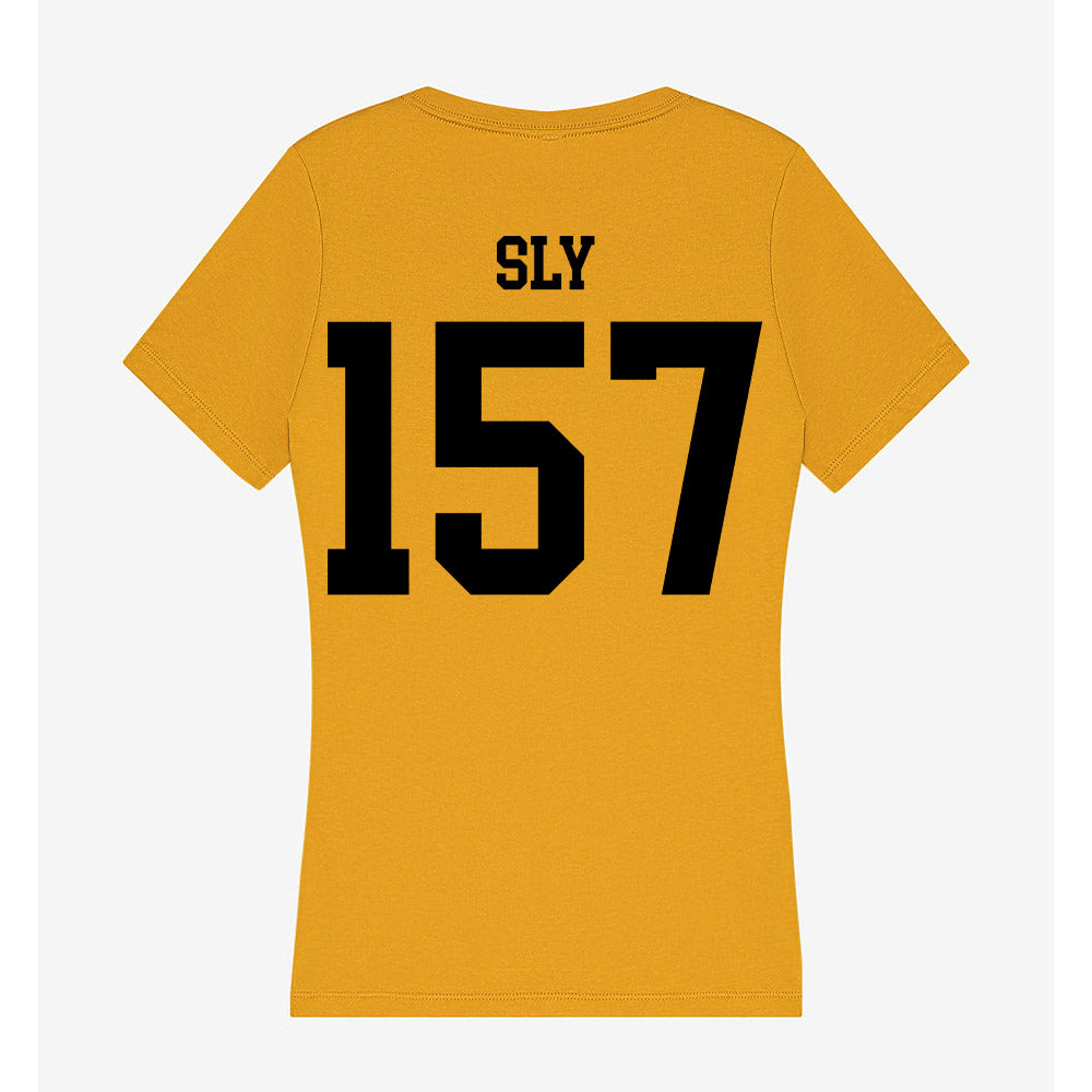 App State - NCAA Wrestling : Bentley Sly - Women's V-Neck T-Shirt-1