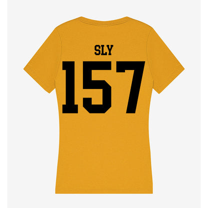 App State - NCAA Wrestling : Bentley Sly - Women's V-Neck T-Shirt-1