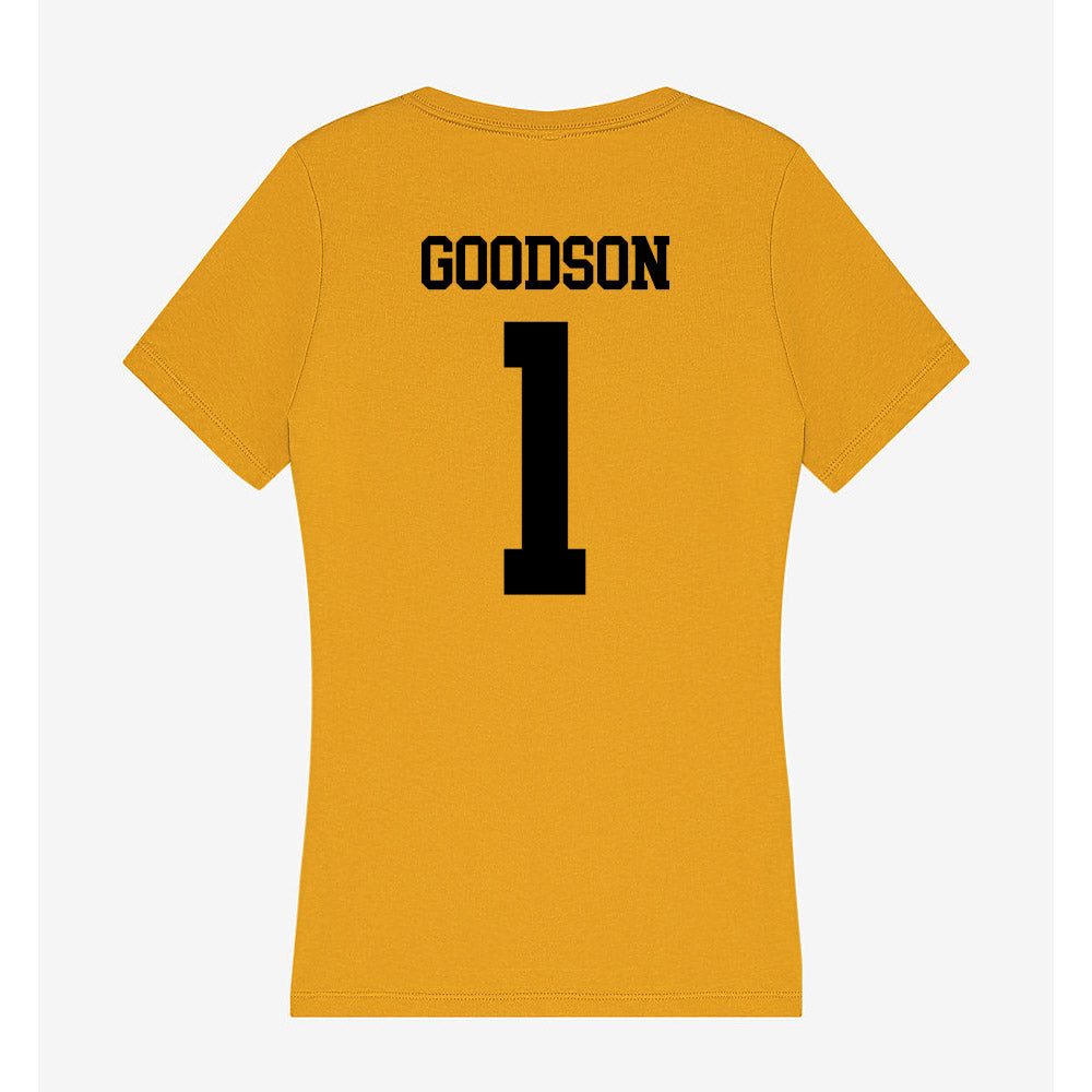 App State - NCAA Women's Volleyball : Eva Goodson - Women's V-Neck T-Shirt-1