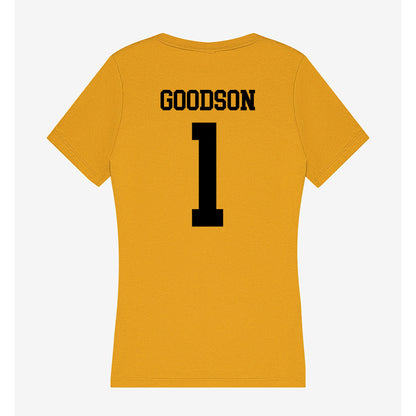 App State - NCAA Women's Volleyball : Eva Goodson - Women's V-Neck T-Shirt-1