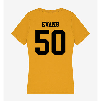 App State - NCAA Football : Eisa Evans - Women's V-Neck T-Shirt-1