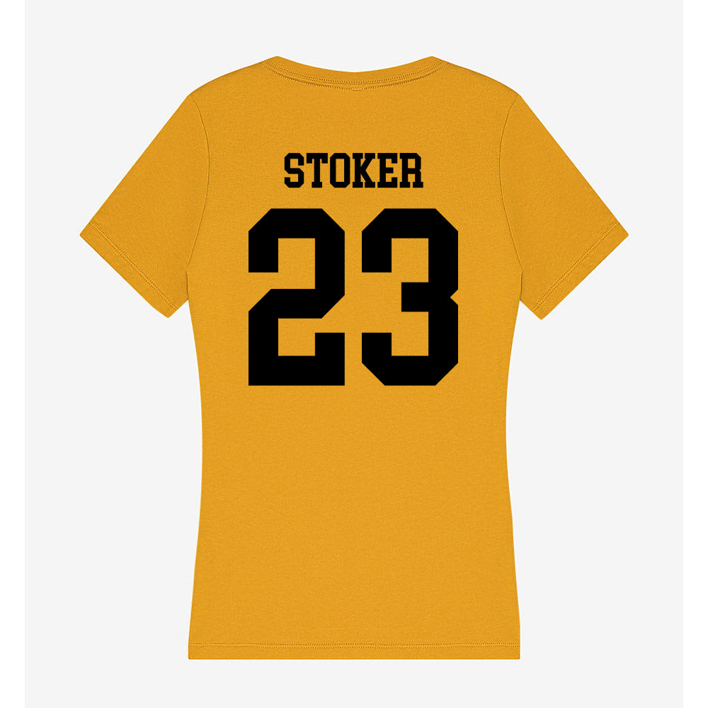 App State - NCAA Women's Basketball : Riley Stoker - Women's V-Neck T-Shirt-1