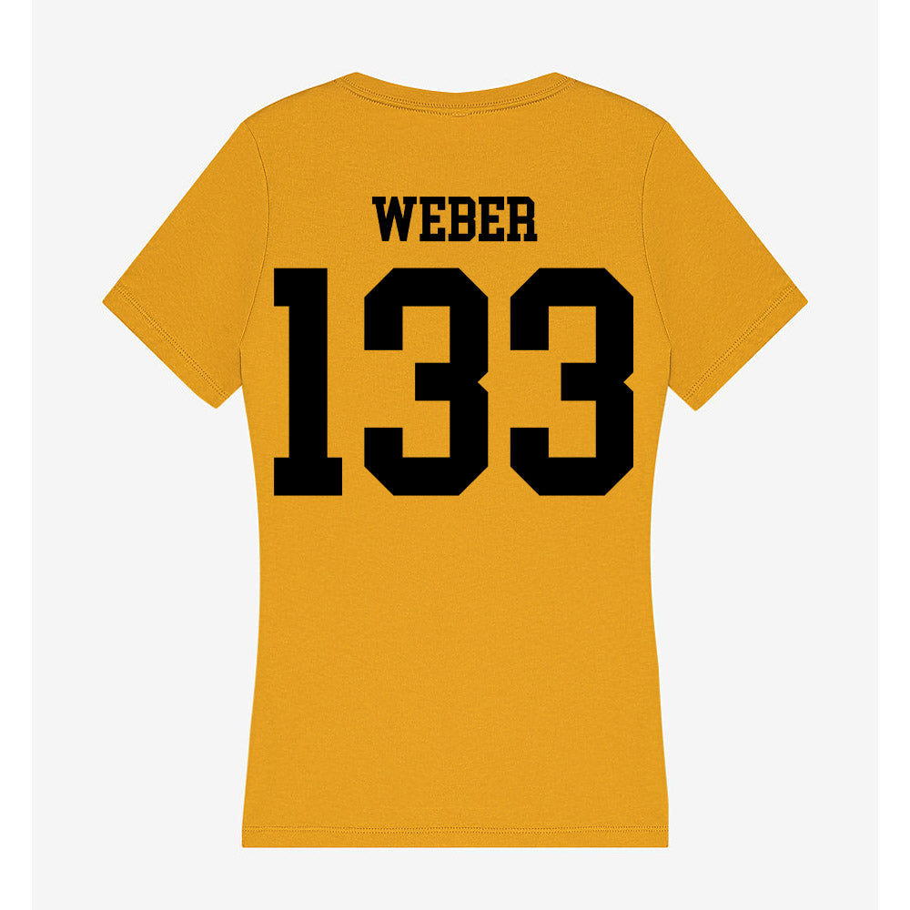 App State - NCAA Wrestling : Dalton Weber - Women's V-Neck T-Shirt-1