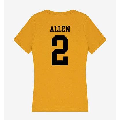 App State - NCAA Men's Basketball : Corbin Allen - Women's V-Neck T-Shirt-1