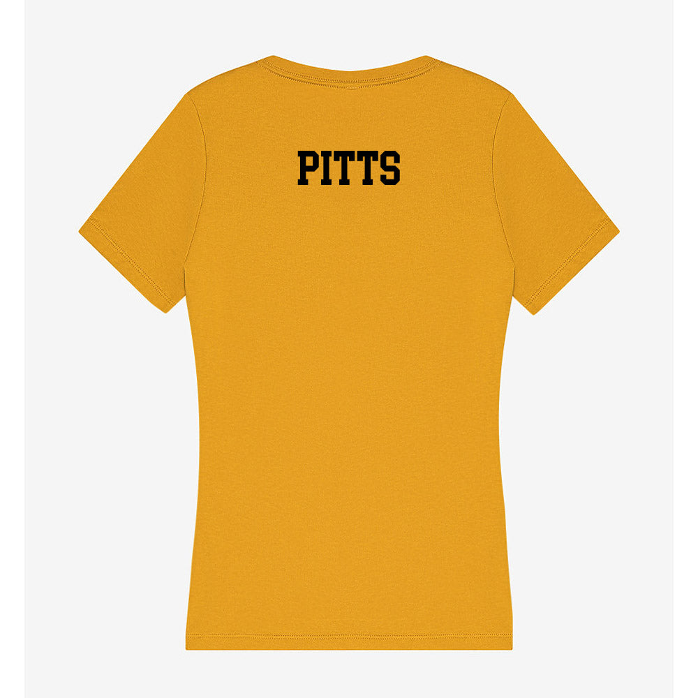 App State - NCAA Football : Caleb Pitts - Women's V-Neck T-Shirt-1