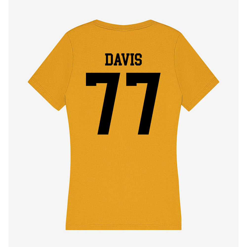 App State - NCAA Football : Daniel Davis - Women's V-Neck T-Shirt-1