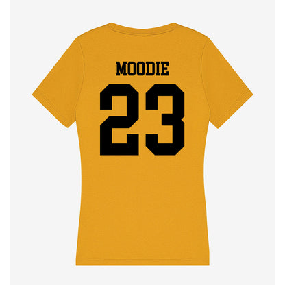App State - NCAA Men's Basketball : Chad Moodie - Women's V-Neck T-Shirt-1