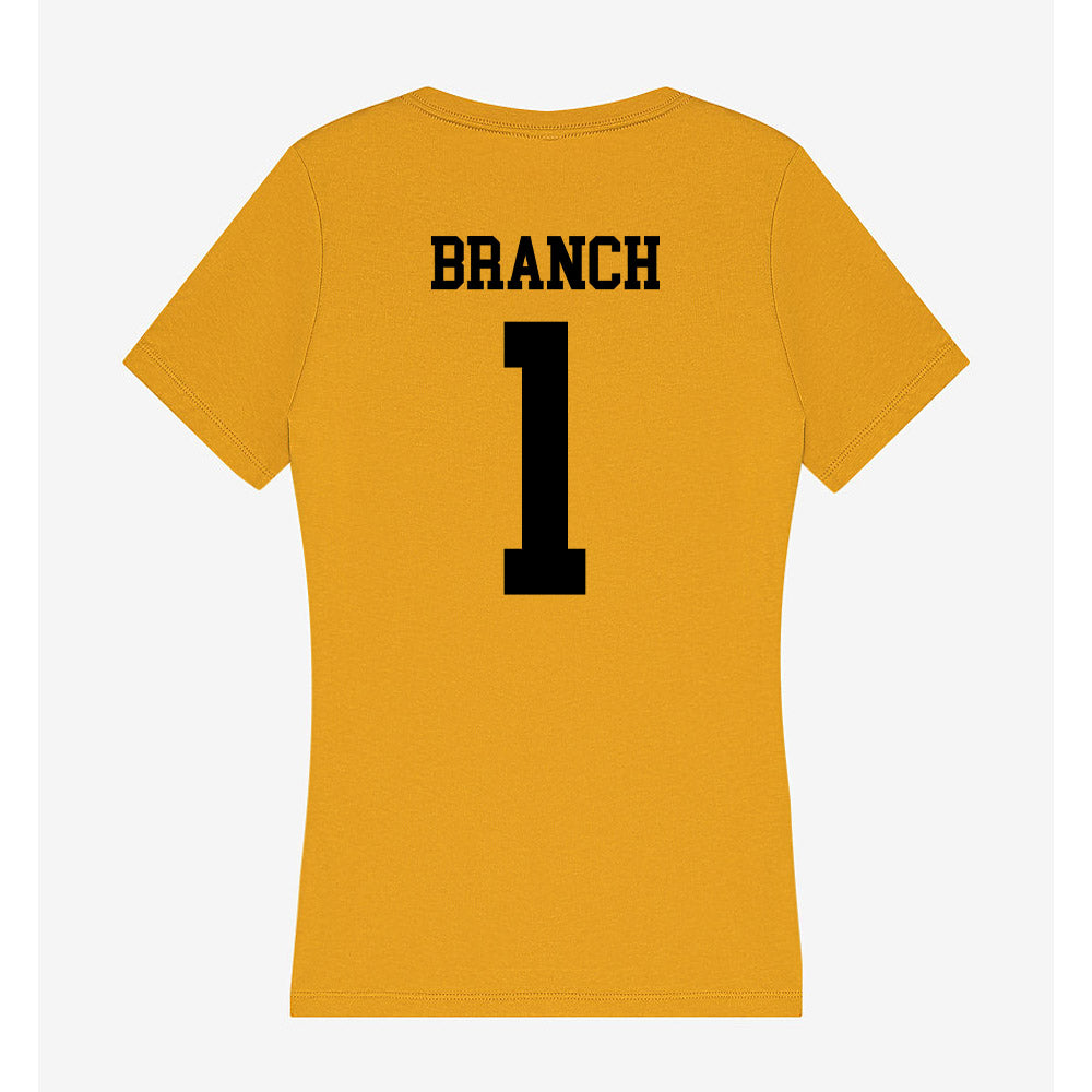 App State - NCAA Football : Nate Branch - Women's V-Neck T-Shirt-1