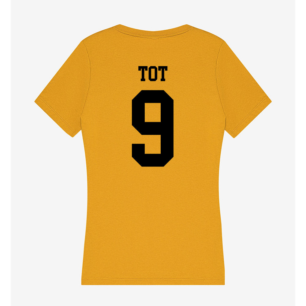 App State - NCAA Men's Basketball : Jalen Tot - Women's V-Neck T-Shirt-1