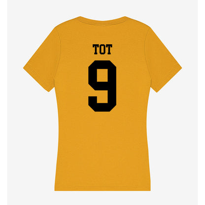 App State - NCAA Men's Basketball : Jalen Tot - Women's V-Neck T-Shirt-1