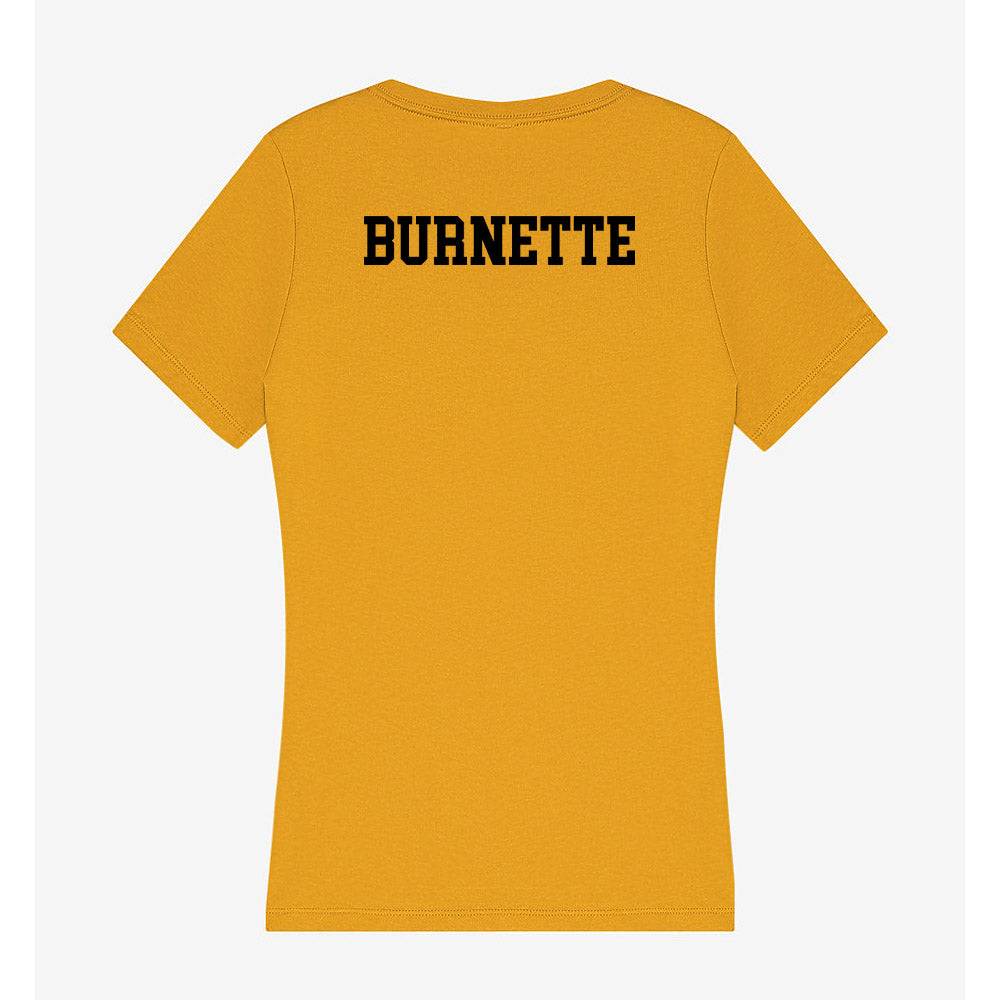 App State - NCAA Football : J'Marion Burnette - Women's V-Neck T-Shirt-1