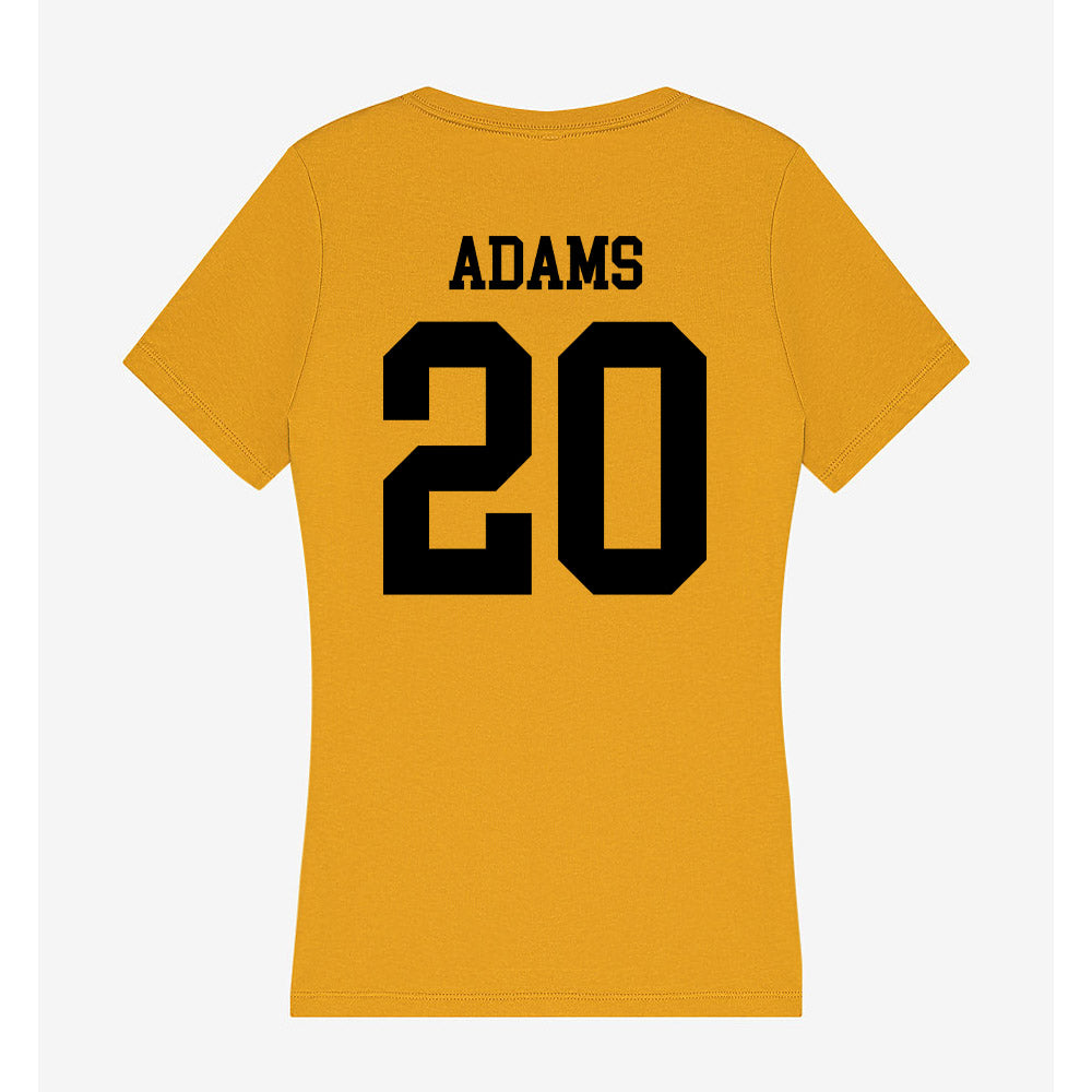 App State - NCAA Football : Eric Adams - Women's V-Neck T-Shirt-1