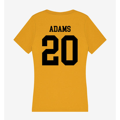 App State - NCAA Football : Eric Adams - Women's V-Neck T-Shirt-1