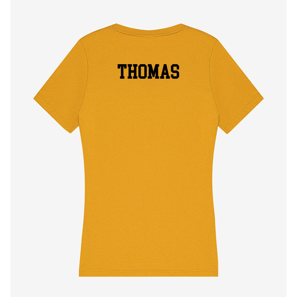 App State - NCAA Football : Keshawn Thomas - Women's V-Neck T-Shirt-1