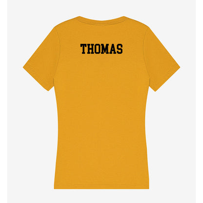 App State - NCAA Football : Keshawn Thomas - Women's V-Neck T-Shirt-1