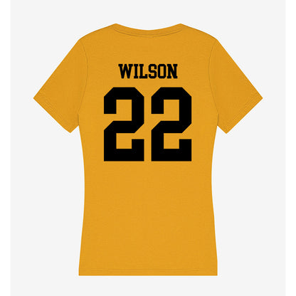 App State - NCAA Football : DaRon Wilson - Women's V-Neck T-Shirt-1