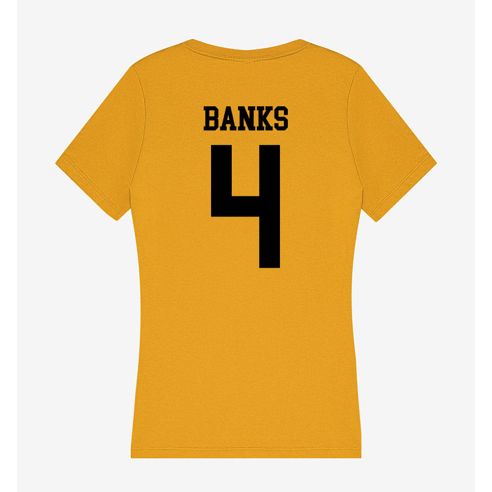 App State - NCAA Men's Basketball : Eren Banks - Women's V-Neck T-Shirt-1