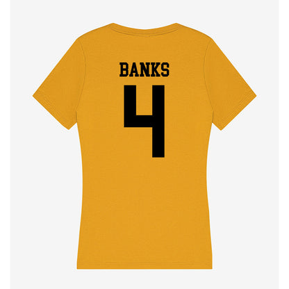 App State - NCAA Men's Basketball : Eren Banks - Women's V-Neck T-Shirt-1