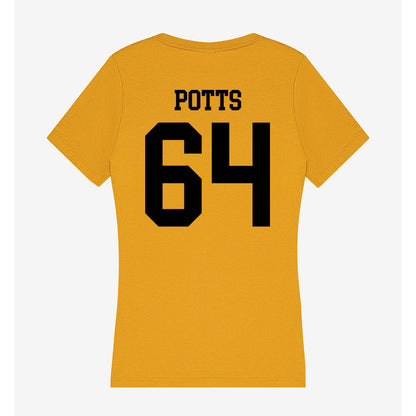 App State - NCAA Football : Jarvis Potts - Women's V-Neck T-Shirt-1
