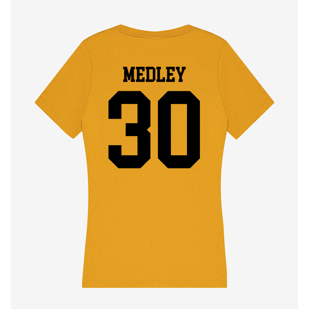 App State - NCAA Football : Dorrian Medley - Women's V-Neck T-Shirt-1