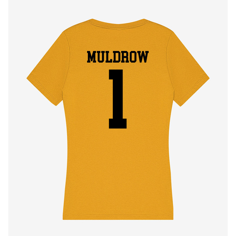 App State - NCAA Women's Basketball : Camiah Muldrow - Women's V-Neck T-Shirt-1
