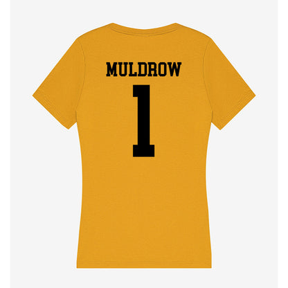 App State - NCAA Women's Basketball : Camiah Muldrow - Women's V-Neck T-Shirt-1